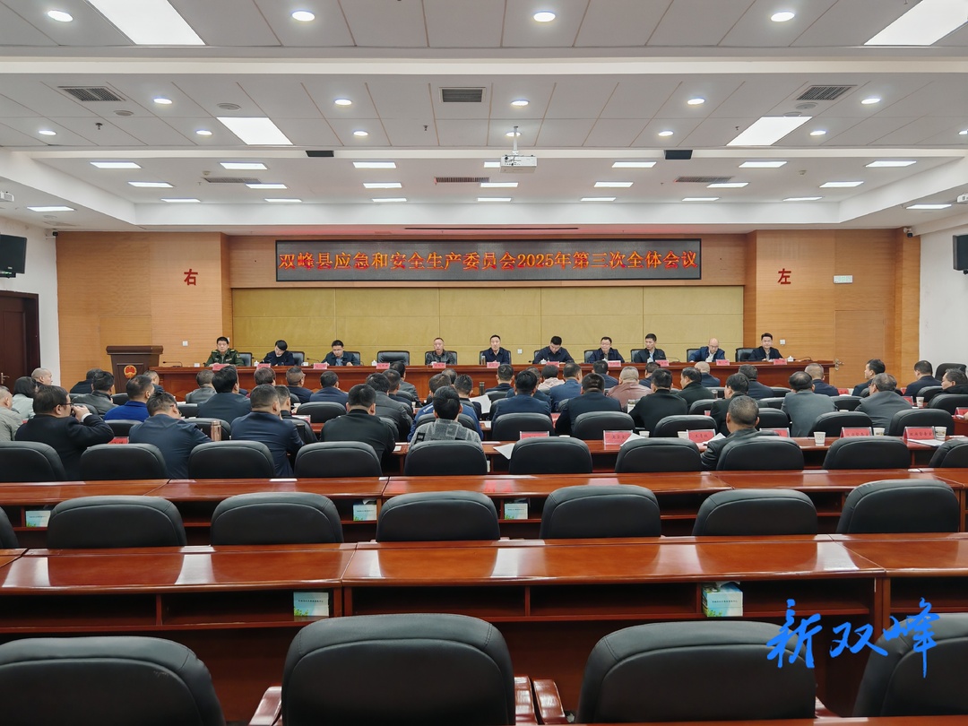 王文红主持召开双峰县应急和安全生产委员会2025年第三次全体会议