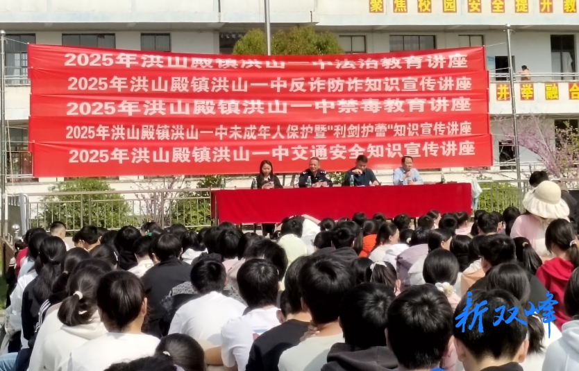 洪山殿镇：开展法治教育进校园活动，护航青少年健康成长