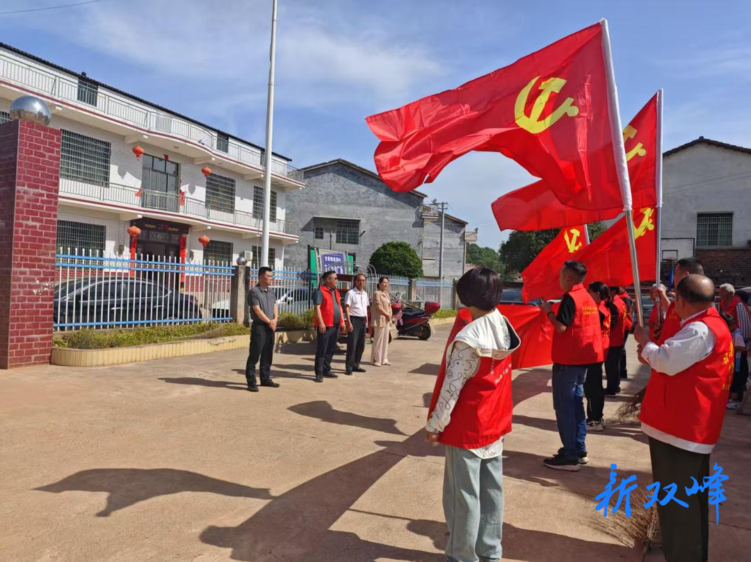 甘棠镇双潭村：党员志愿者清扫乡村，绘就美丽新画卷