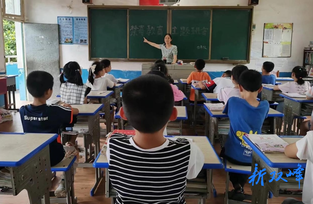 杏子铺镇合塘学校开展国际禁毒日主题教育活动