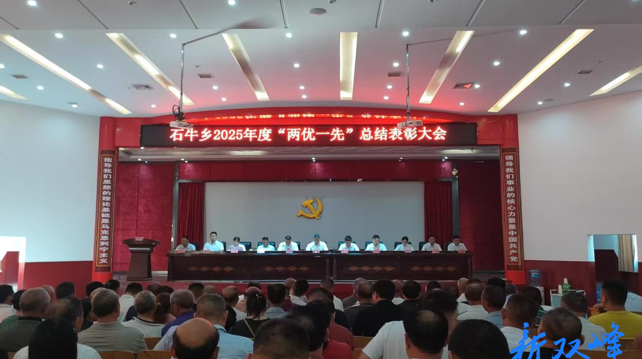 石牛乡召开“两优一先”总结表彰大会