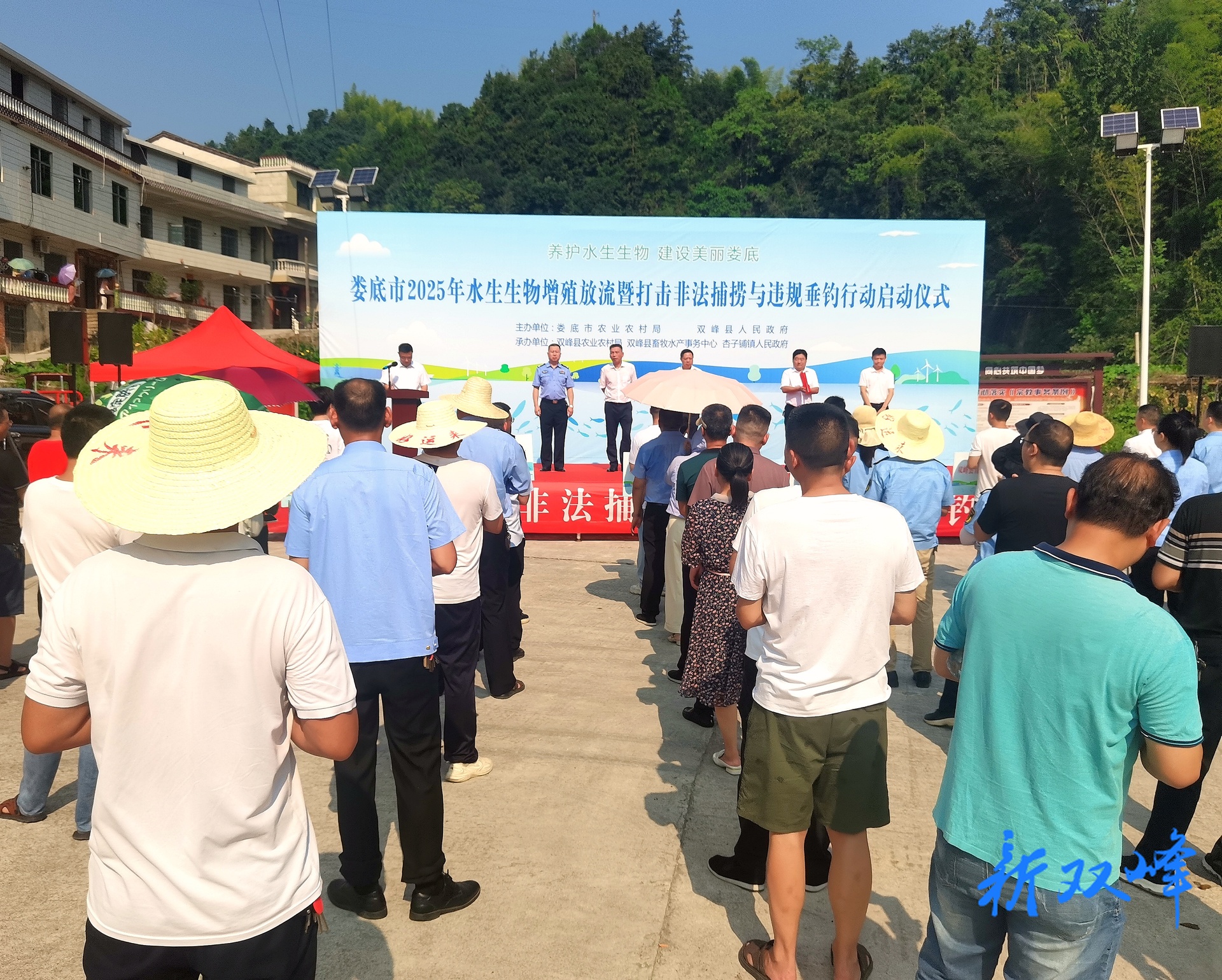 娄底市启动2025年水生生物增殖放流暨打击非法捕捞与违规垂钓行动