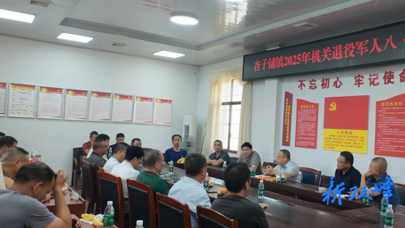 杏子铺镇召开“八一”建军节座谈会