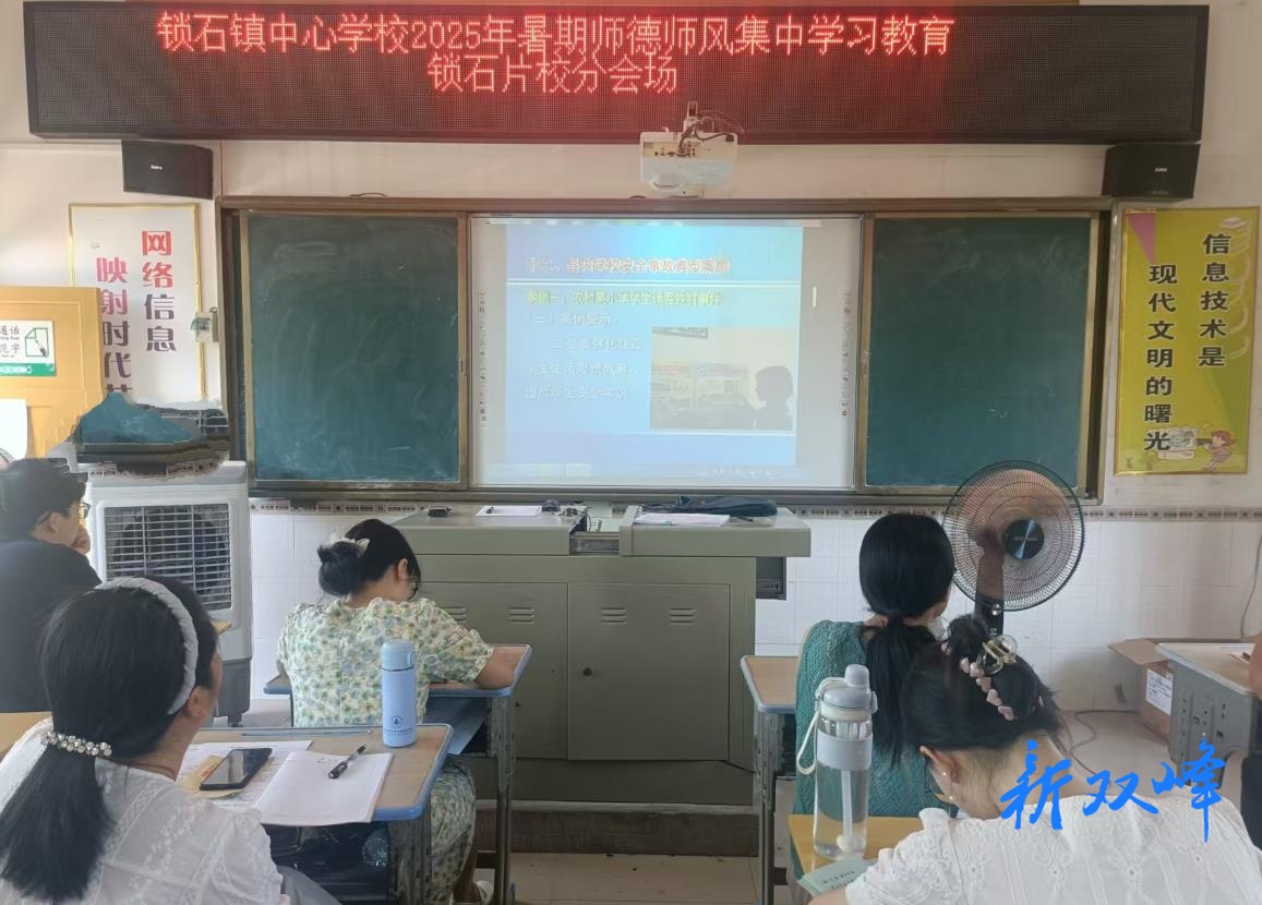 锁石片校开展暑期师德师风集中学习教育活动