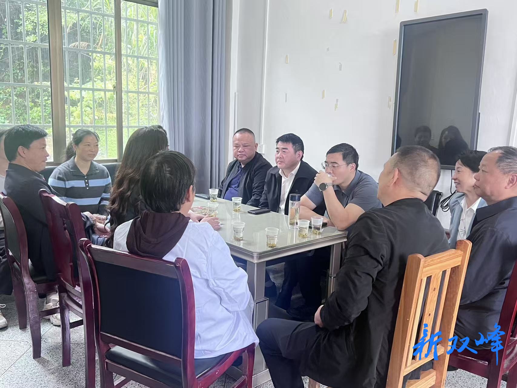 双峰县政协卫健委员活动组开展“委员活动日”暨扶贫村捐物义诊送药活动