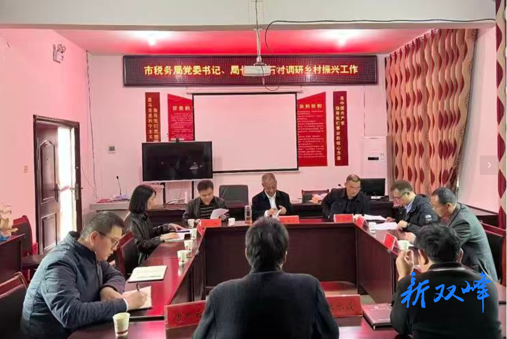 娄底市税务局来双调研驻村帮扶工作