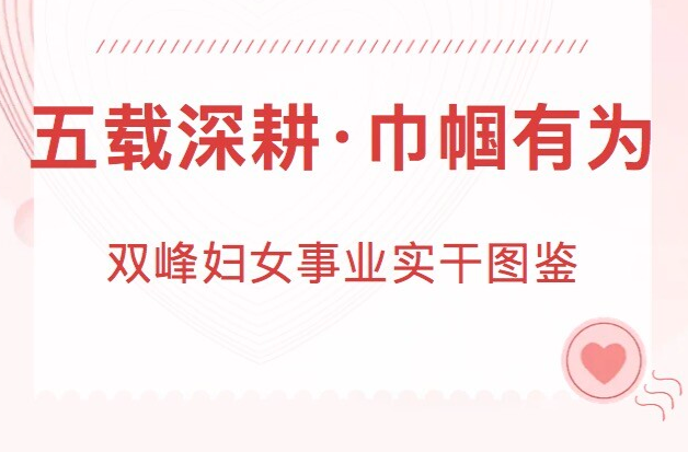 五载深耕·巾帼有为 | 双峰妇女事业实干图鉴