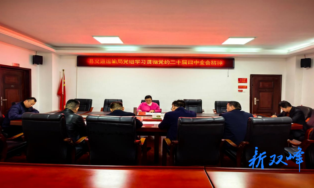 县交通运输局党组专题学习贯彻党的二十届四中全会精神