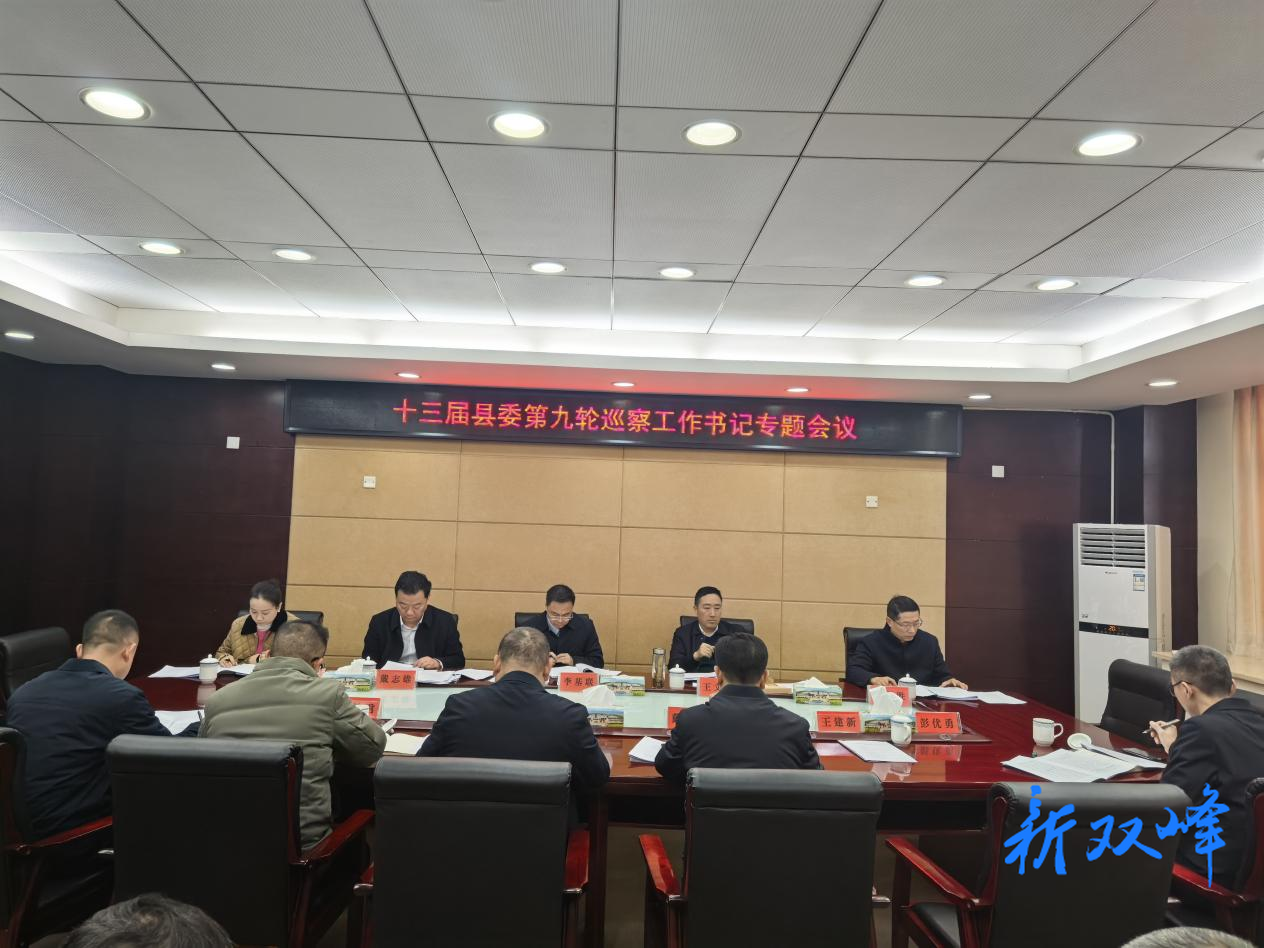 李基联主持召开县委书记专题会议  听取十三届县委第九轮巡察综合情况汇报