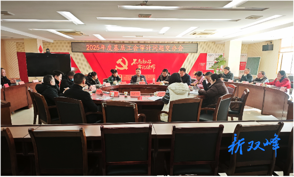 双峰县总工会召开2025年度基层工会审计问题交办会