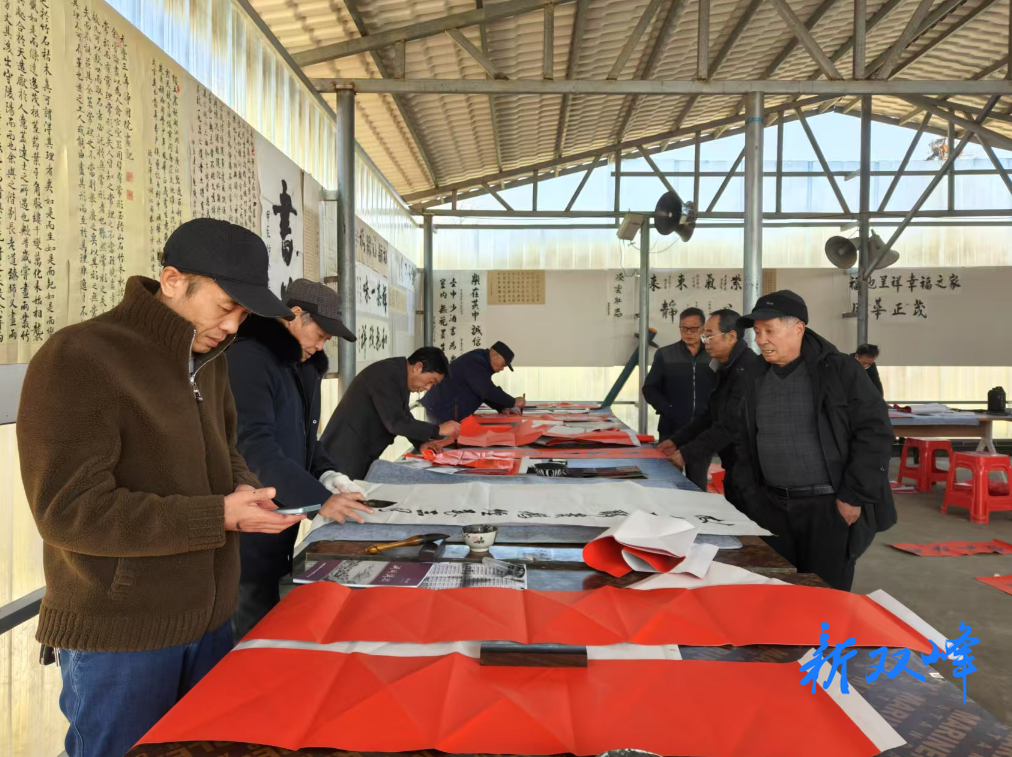 洪山殿镇举办文化惠民送春联下乡活动