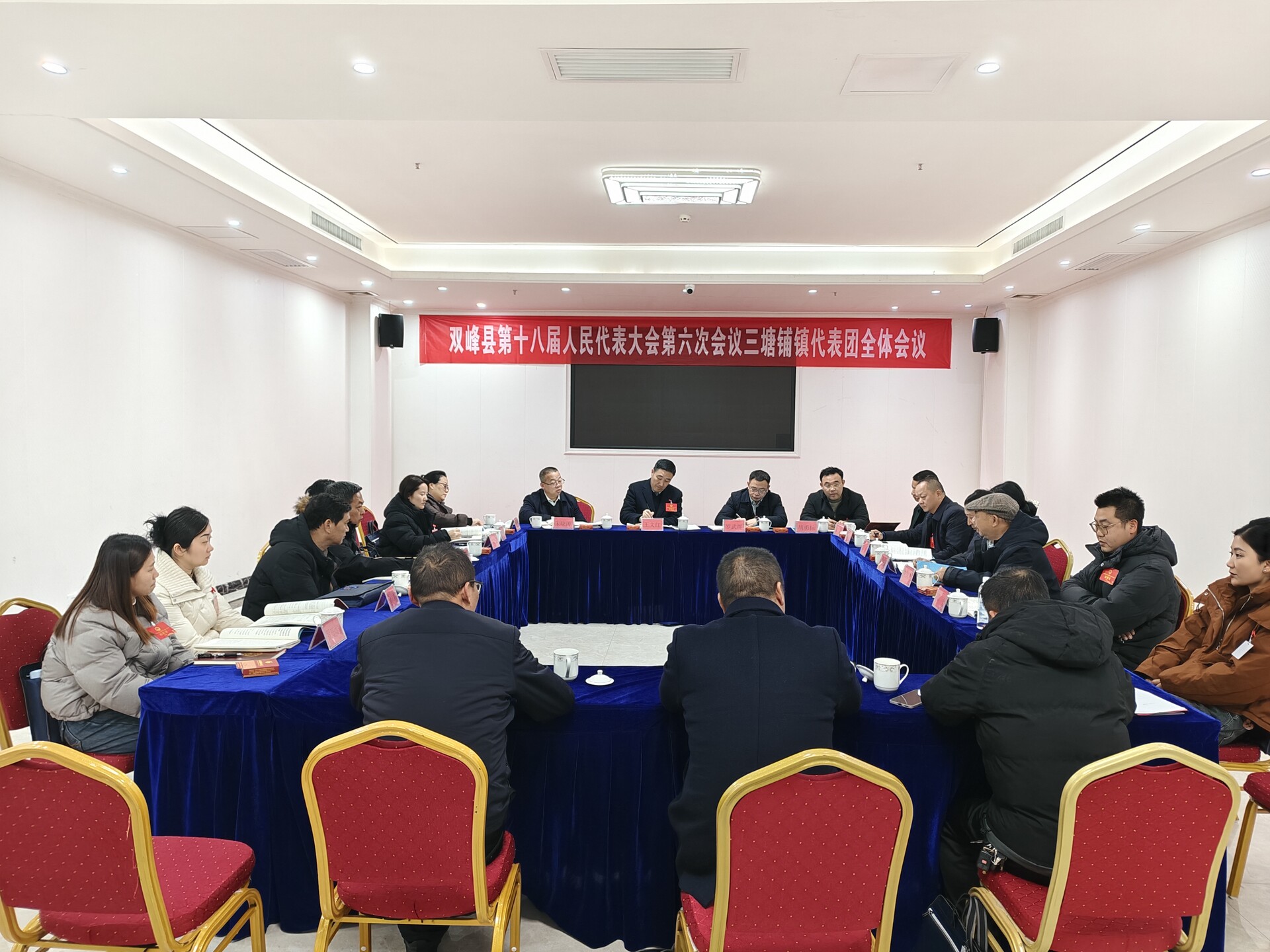 人大代表分组审议县人大常委会及“两院”工作报告