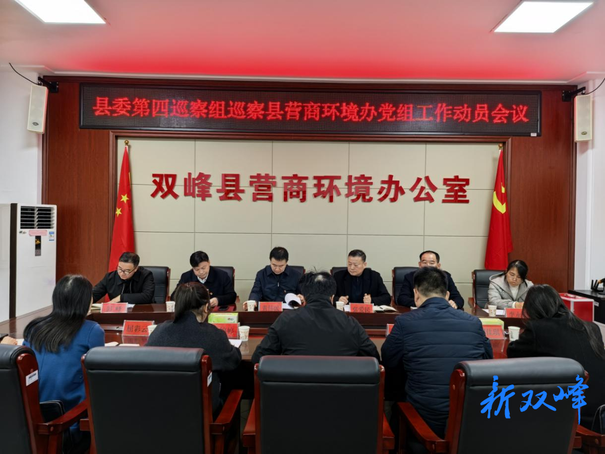 县委第四巡察组巡察县营商环境办党组工作动员会召开