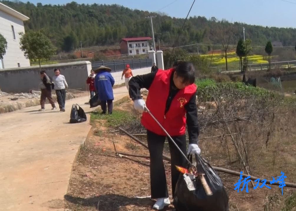 杏子铺镇：开展“大手拉小手 清洁家园齐动手”学雷锋志愿服务活动