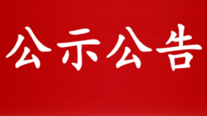 干部任前公示公告