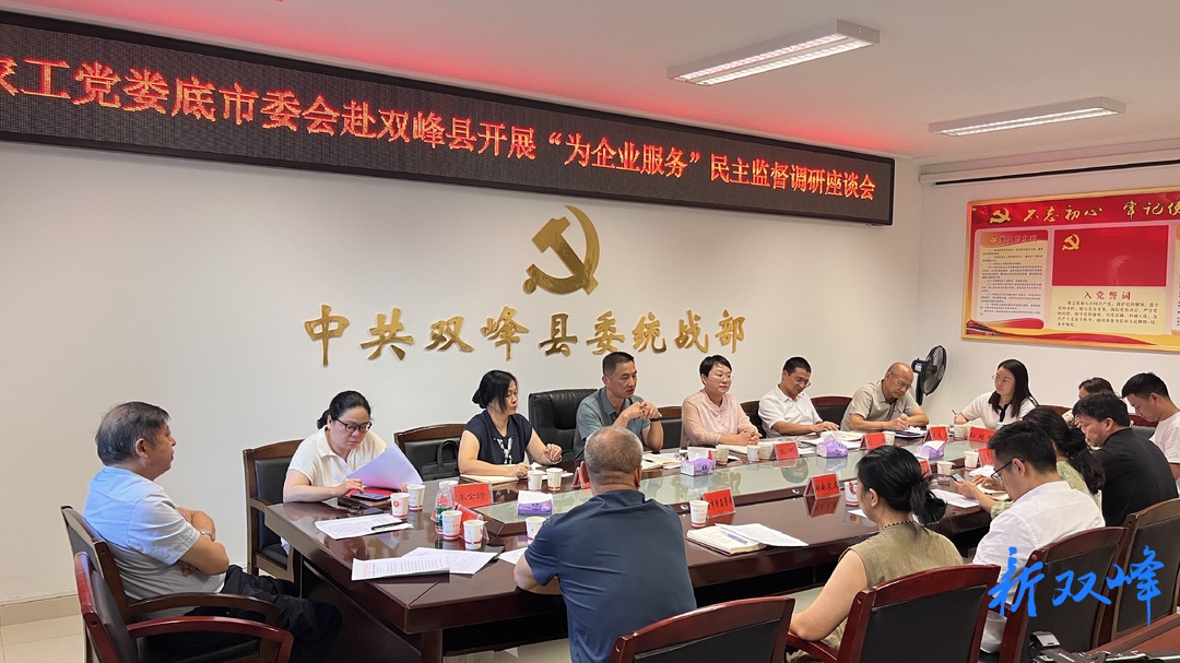 农工党娄底市委会赴双峰开展“为企业服务”专项民主监督调研