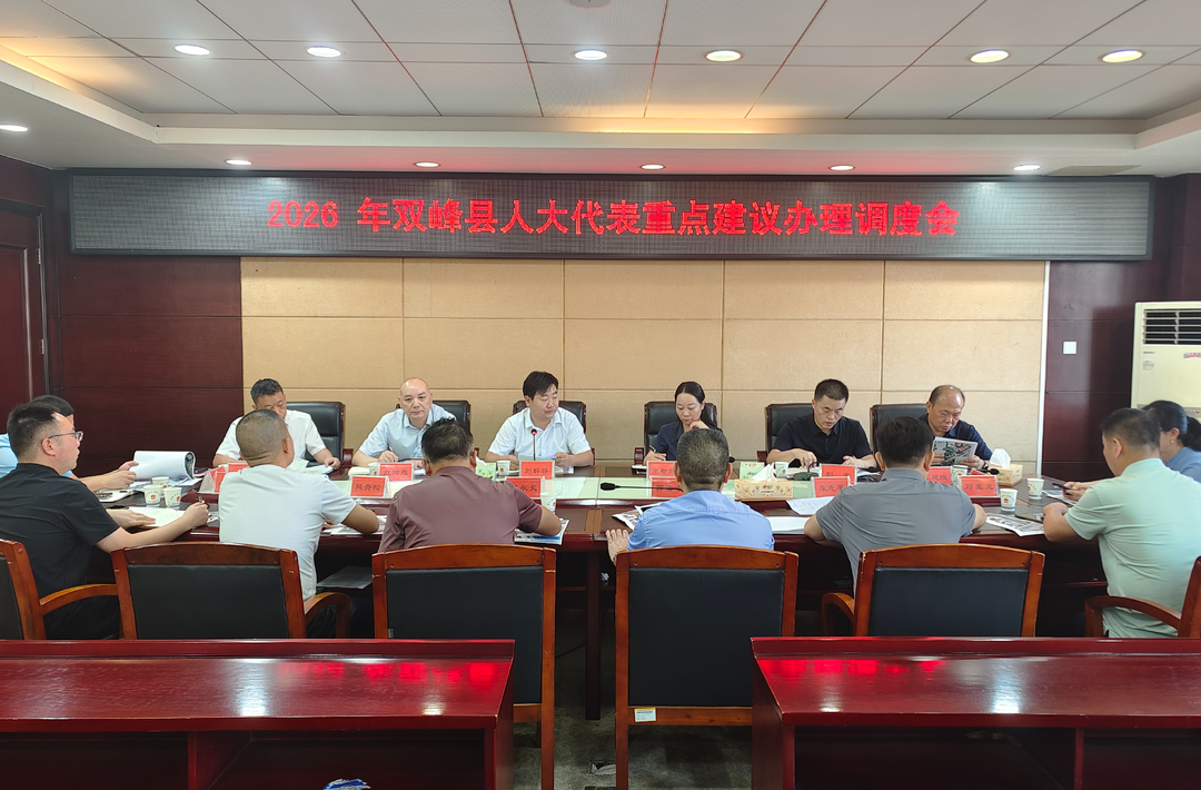 双峰县召开人大代表重点建议办理调度会 推进平交路口提质改造