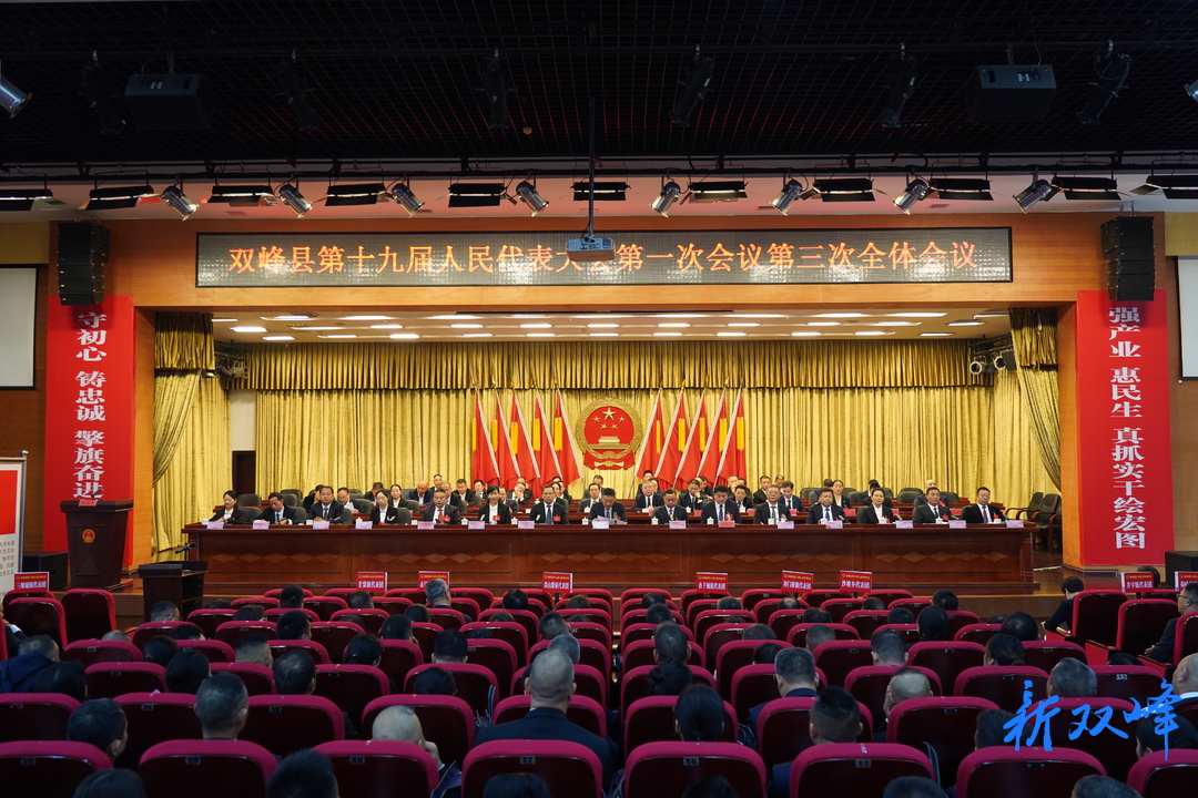聚焦两会 | 双峰县第十九届人民代表大会第一次会议举行第三次全体会议