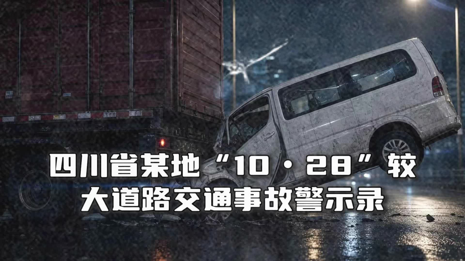 警钟长鸣丨市交管支队-四川省某地“10.28”较大道路交通事故警示录